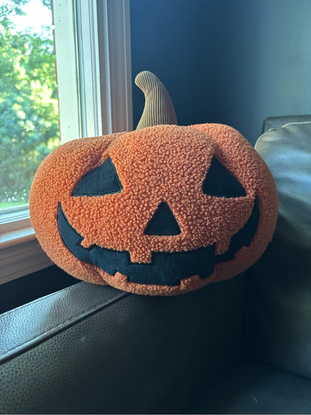 Costco Kirkland Orange Jack-O'-Lantern Halloween Pumpkin Pillow 2025